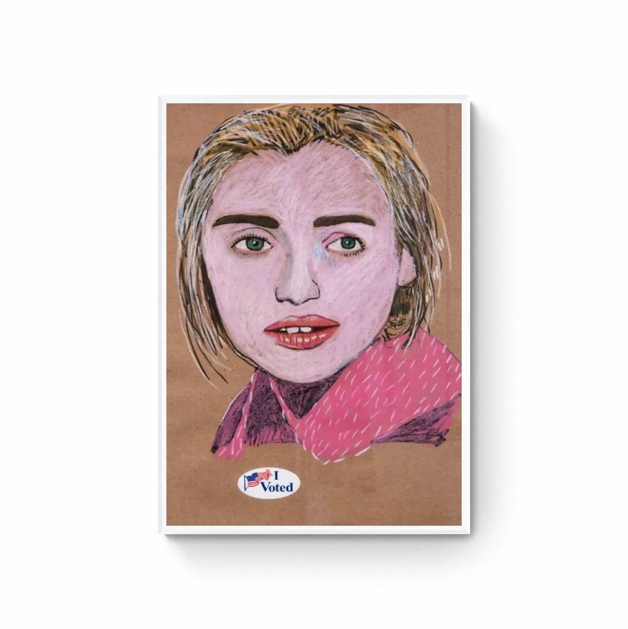 Brian Calvin , I Vote  , 2016 - Color screenprint, hand-signed