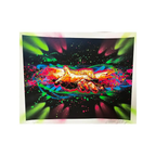 C215, Solidaire, Rehaussée à la main (2025) - color lithograph on 310g Canson paper