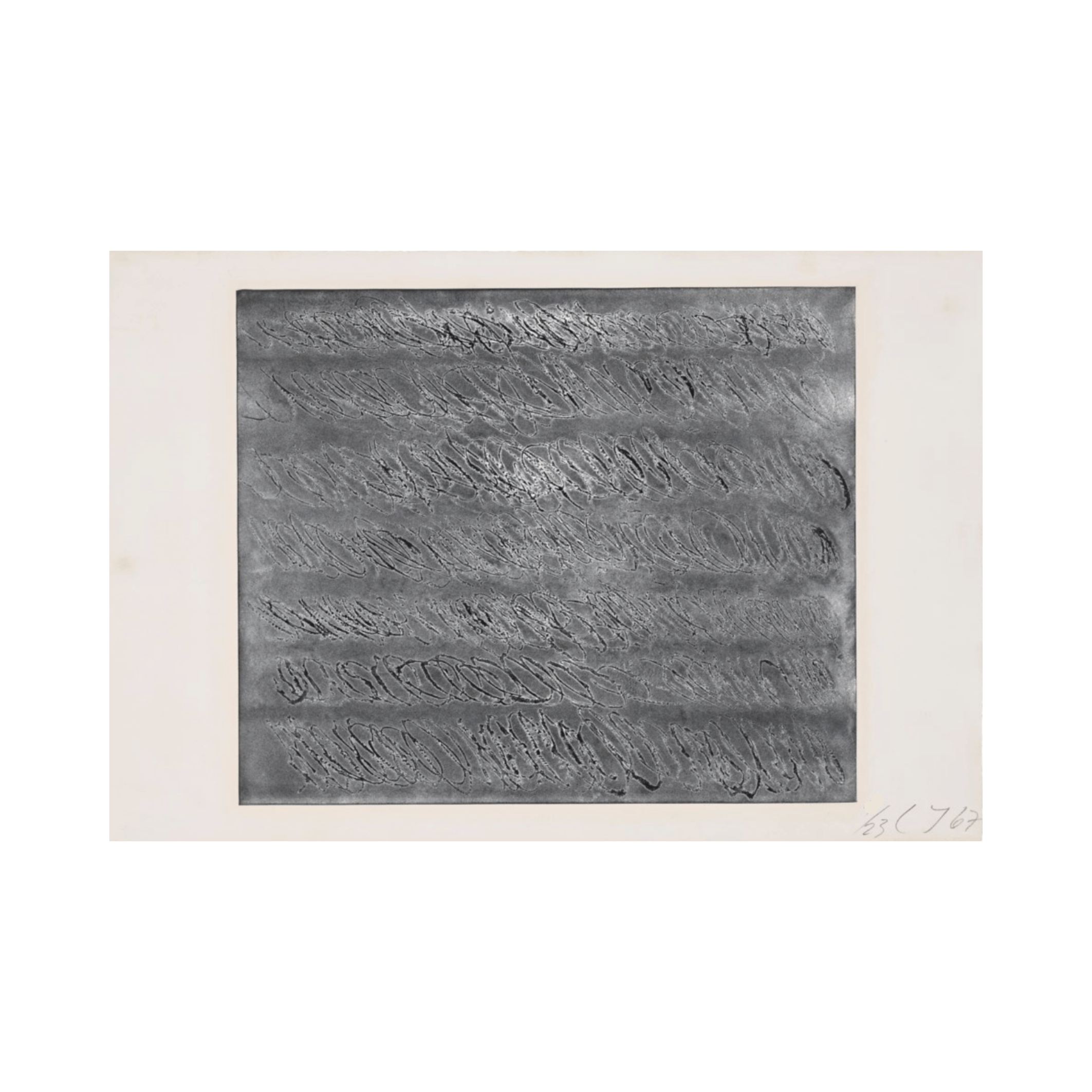 CY TWOMBLY, Untitled II (1967) - Aquatint on J. Green paper