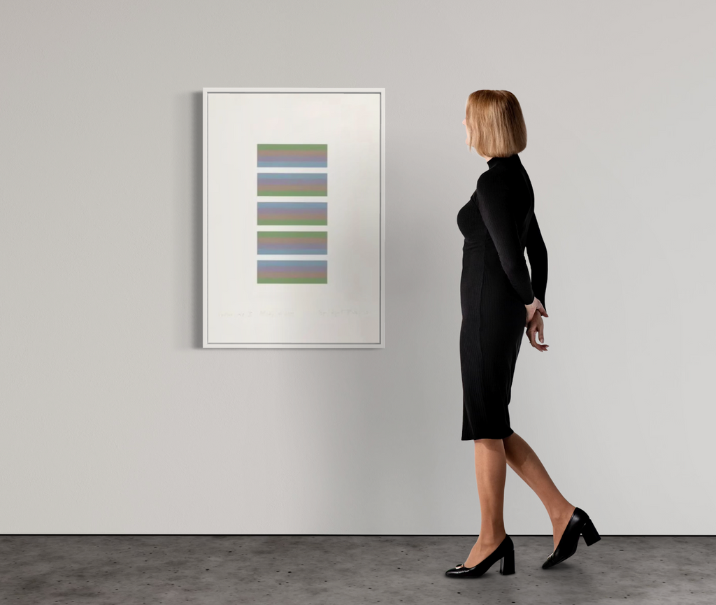 Bridget Riley - Invervals 3 (Blue/Green) I Limited Edition