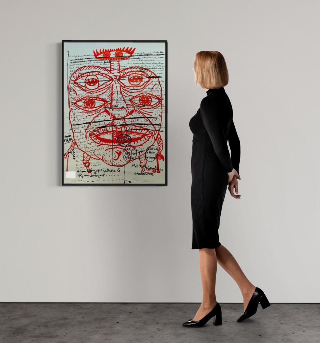 Robert Combas - Feu n°2 - Lithographie originale I Édition limitée