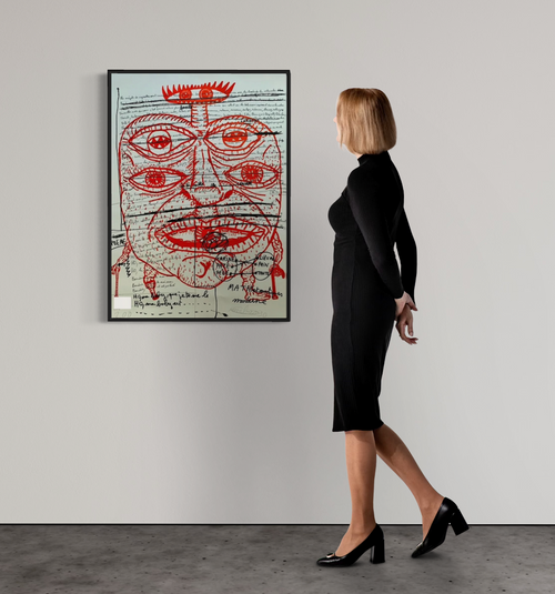 Robert Combas - Feu n°2 - Original Lithograph I Limited Edition