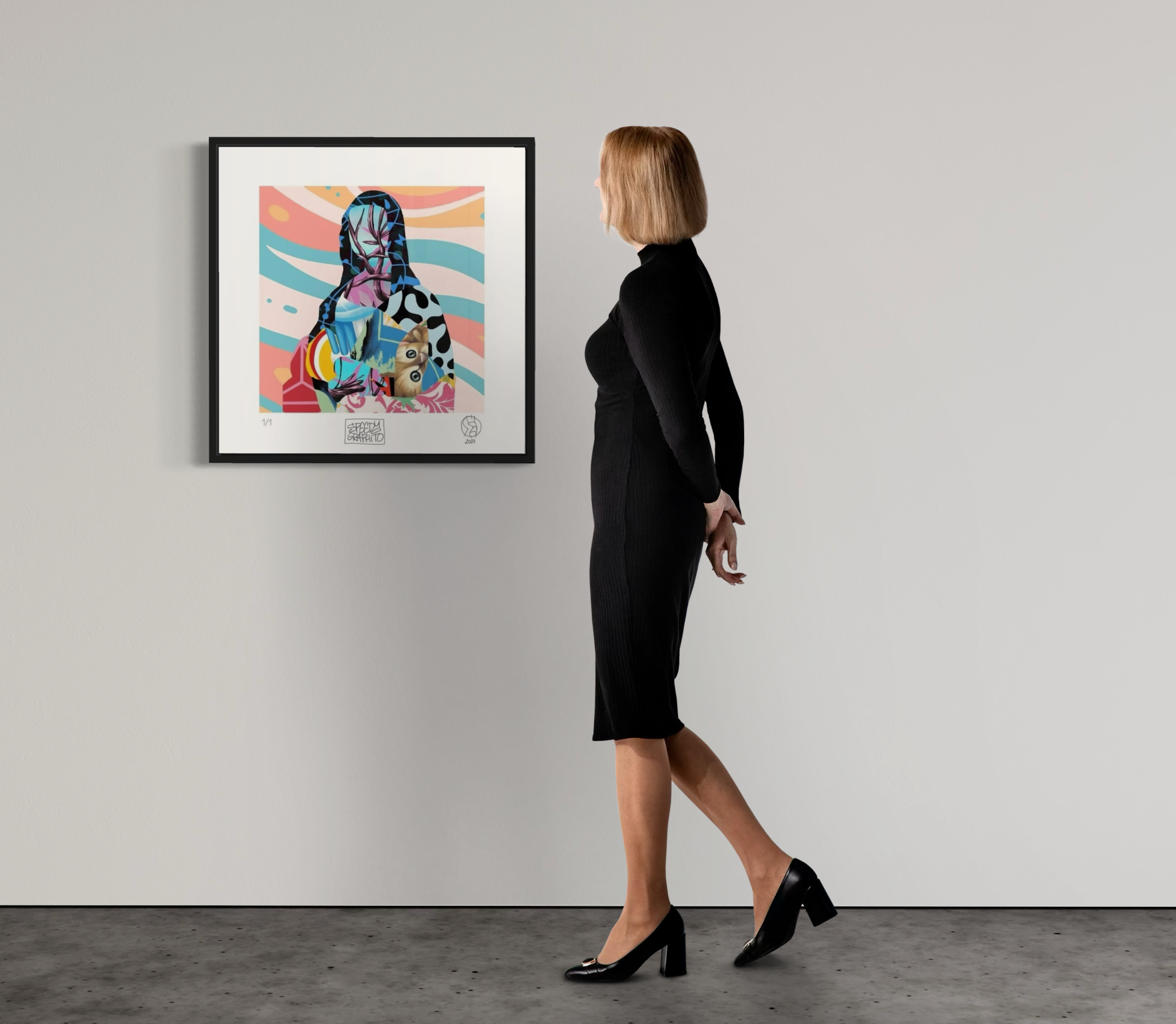 Speedy Graphito - Mona Lisa (Main Edition) IV 2023 I Unique screenprint