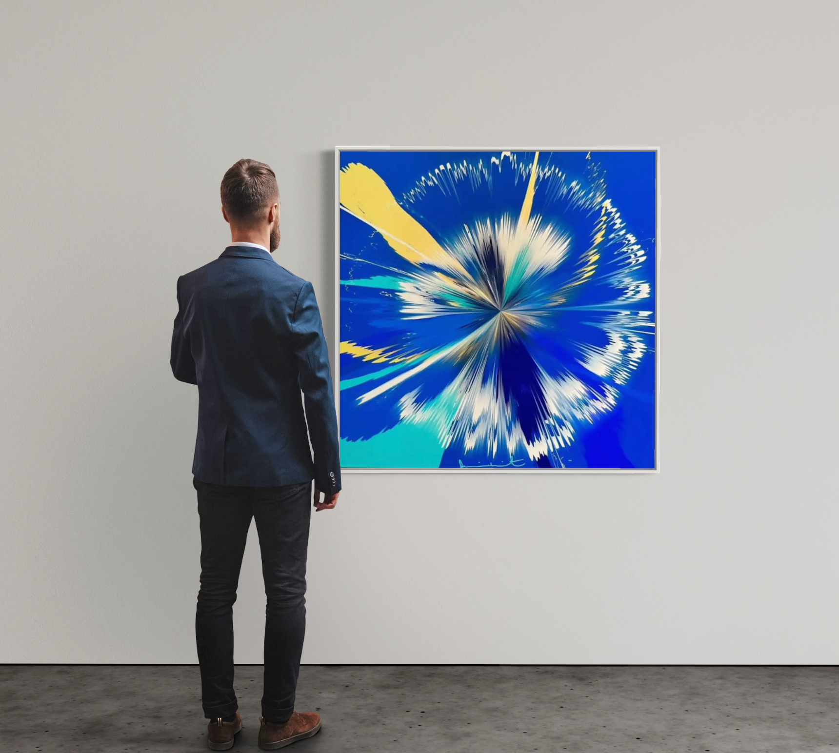 Damien Hirst - H12-5-324, Beautiful Quite Indissolubly United Painting (2023) I Unique work
