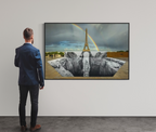 JR - Trompe l'oeil, Les Falaises du Trocadéro, 21 mai 2021, 20h03, Paris, France (2021)