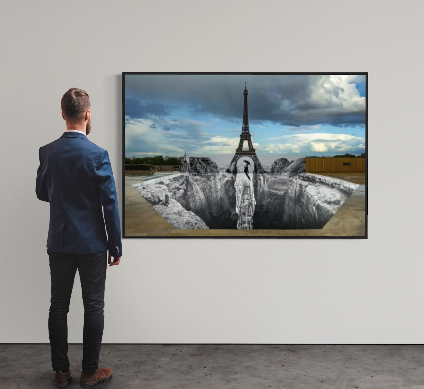 JR - Trompe l'oeil, Les Falaises du Trocadéro, 18 mai 2021, 19h58, Paris, France (2021)