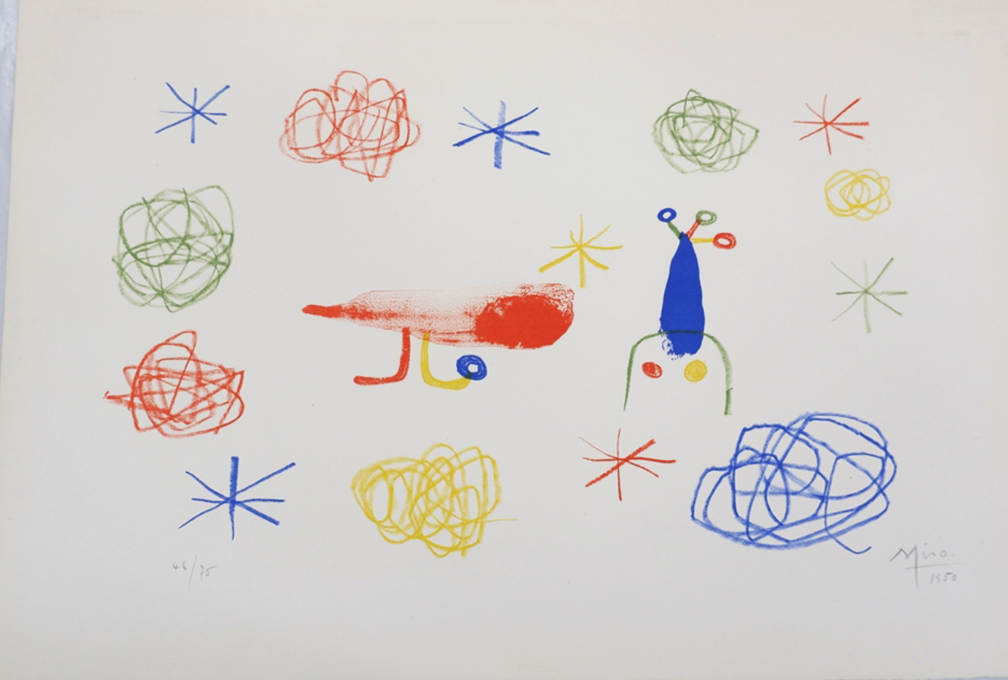 Joan Miró – Der rote Vogel II