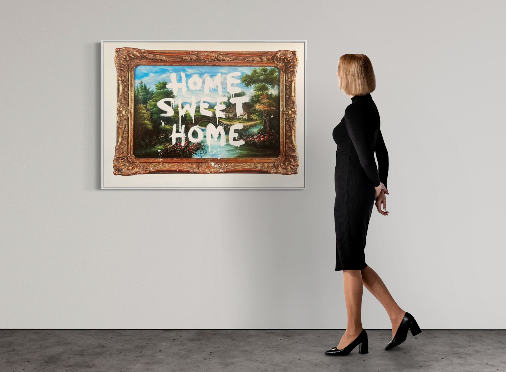 Banksy – Home Sweet Home | Official Moco Museum Offset Silkscreen