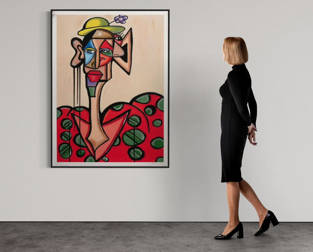 Andres Valencia - Alberto the Clown I Limited Edition Lithograph