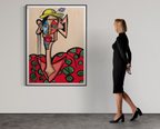 Andres Valencia - Alberto the Clown I Limited Edition Lithograph