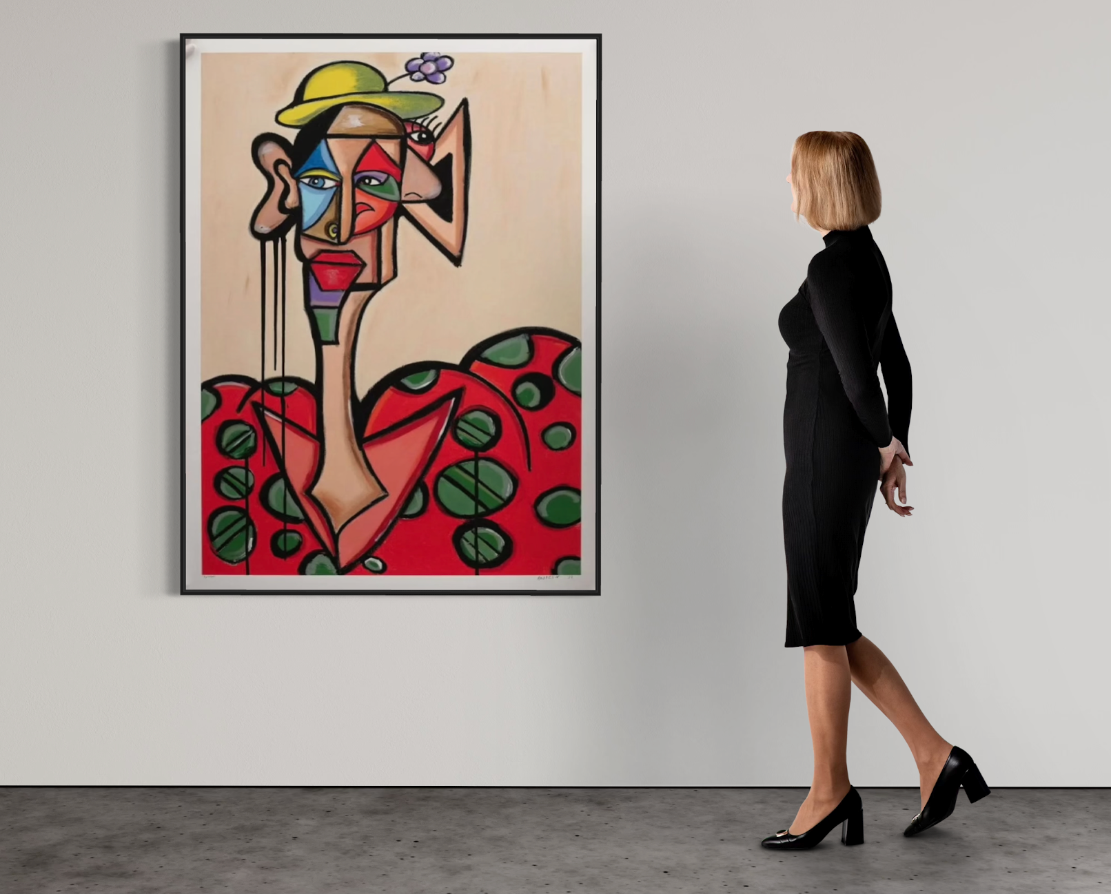 Andres Valencia - Alberto the Clown I Limited Edition Lithograph