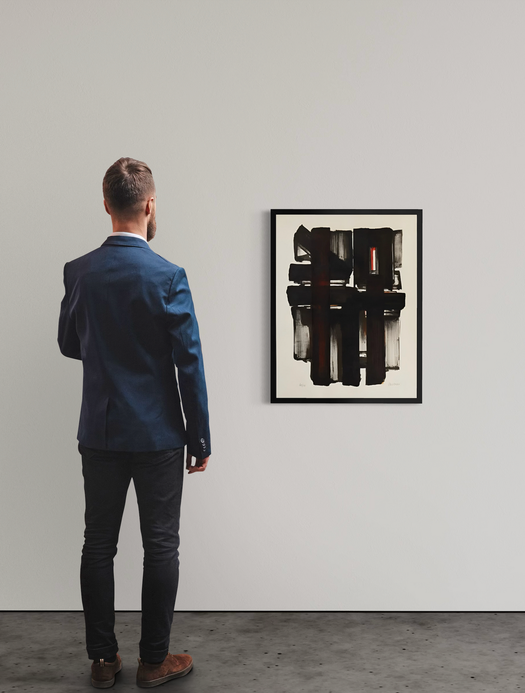 Pierre Soulages - Lithographie n°2 (1957)