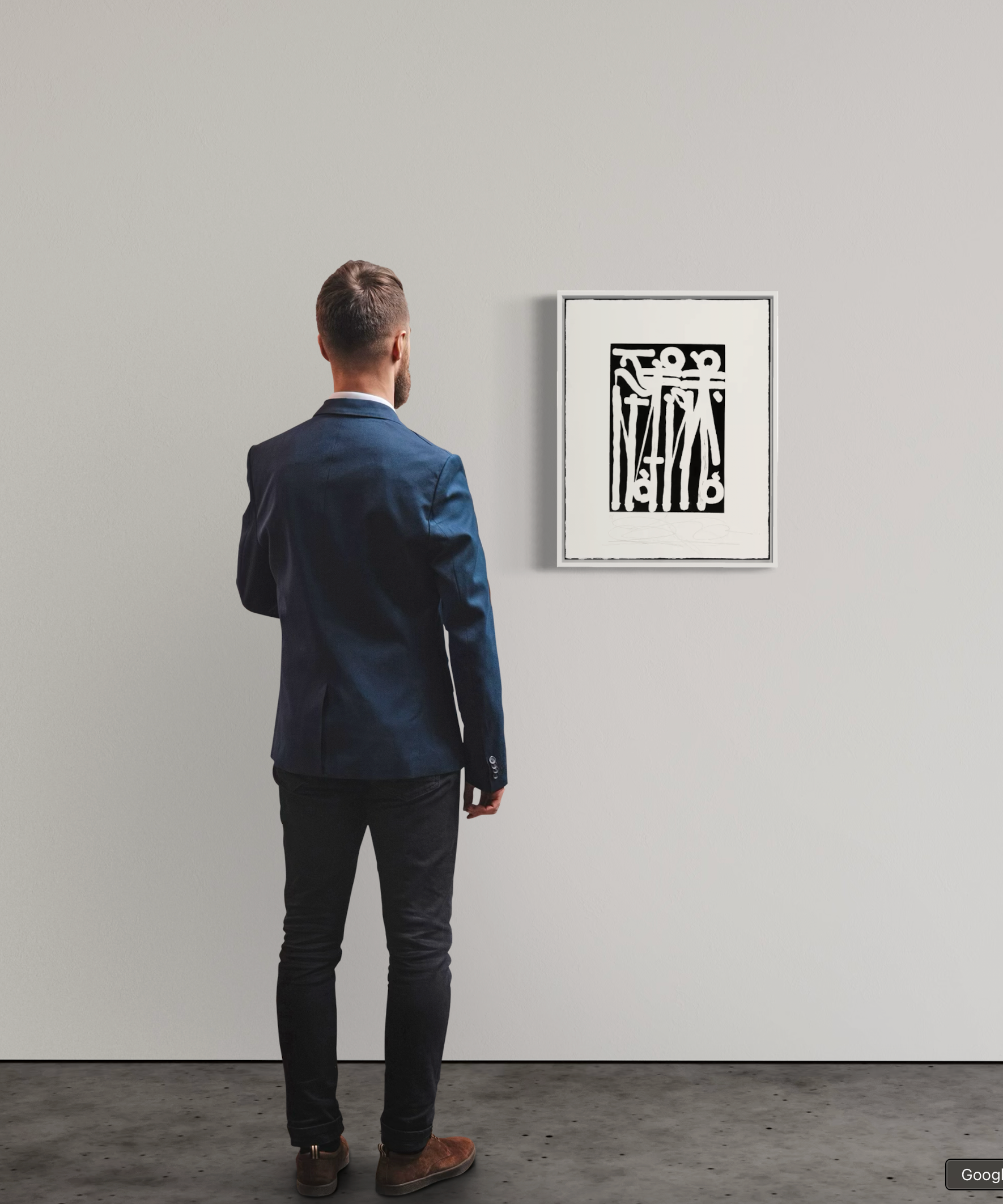 RETNA – Untitled (White on Black) (2018) I Limited Edition