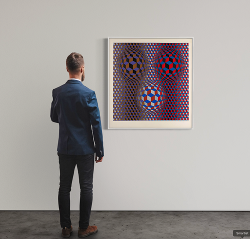 Victor Vasarely - Conjonction (1987)