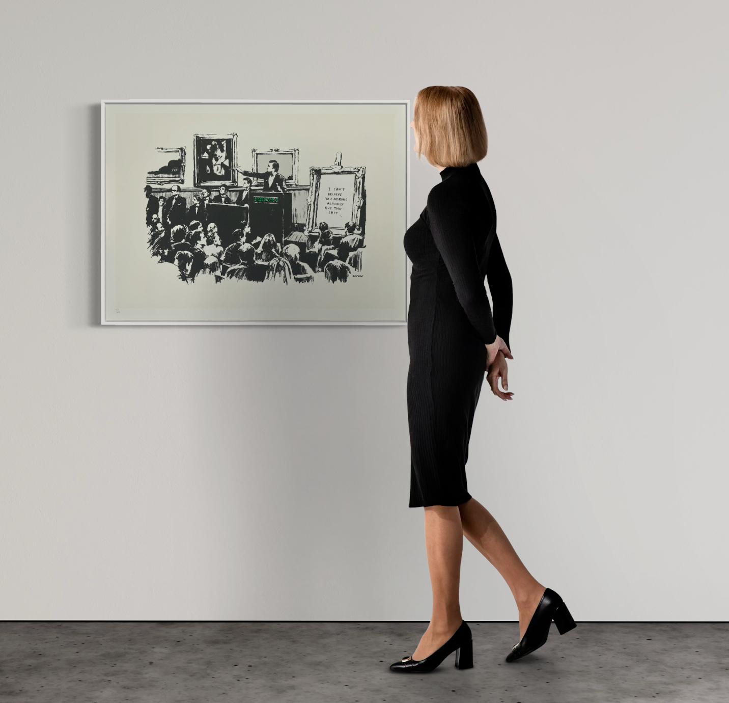 BANKSY - Morons (White) (2006) I Limited Edition