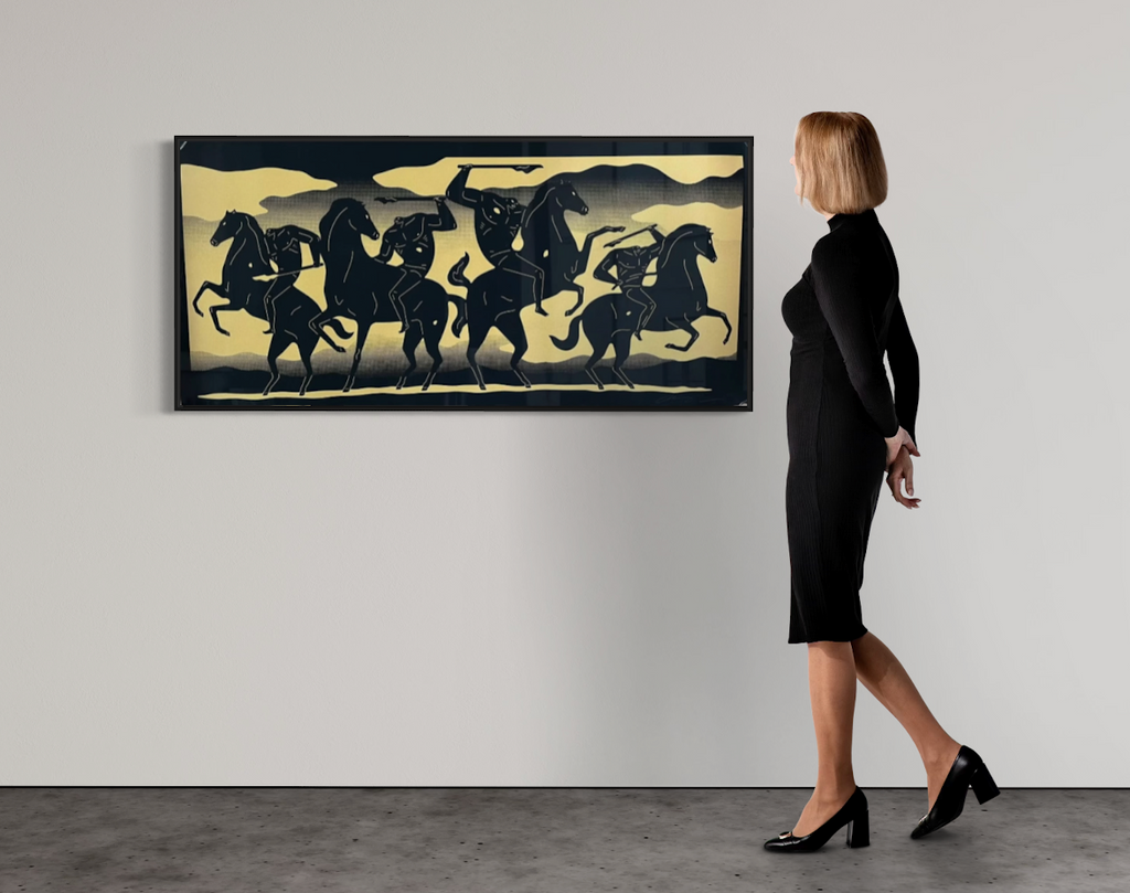 Cleon Peterson, THE FOUR HORSEMAN (Gold), 2023