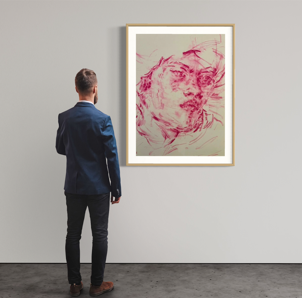 Elizabeth Peyton - Mai (Afterlife) after Sir Joshua Reynolds' Portrait of Mai (Omai) - 2023