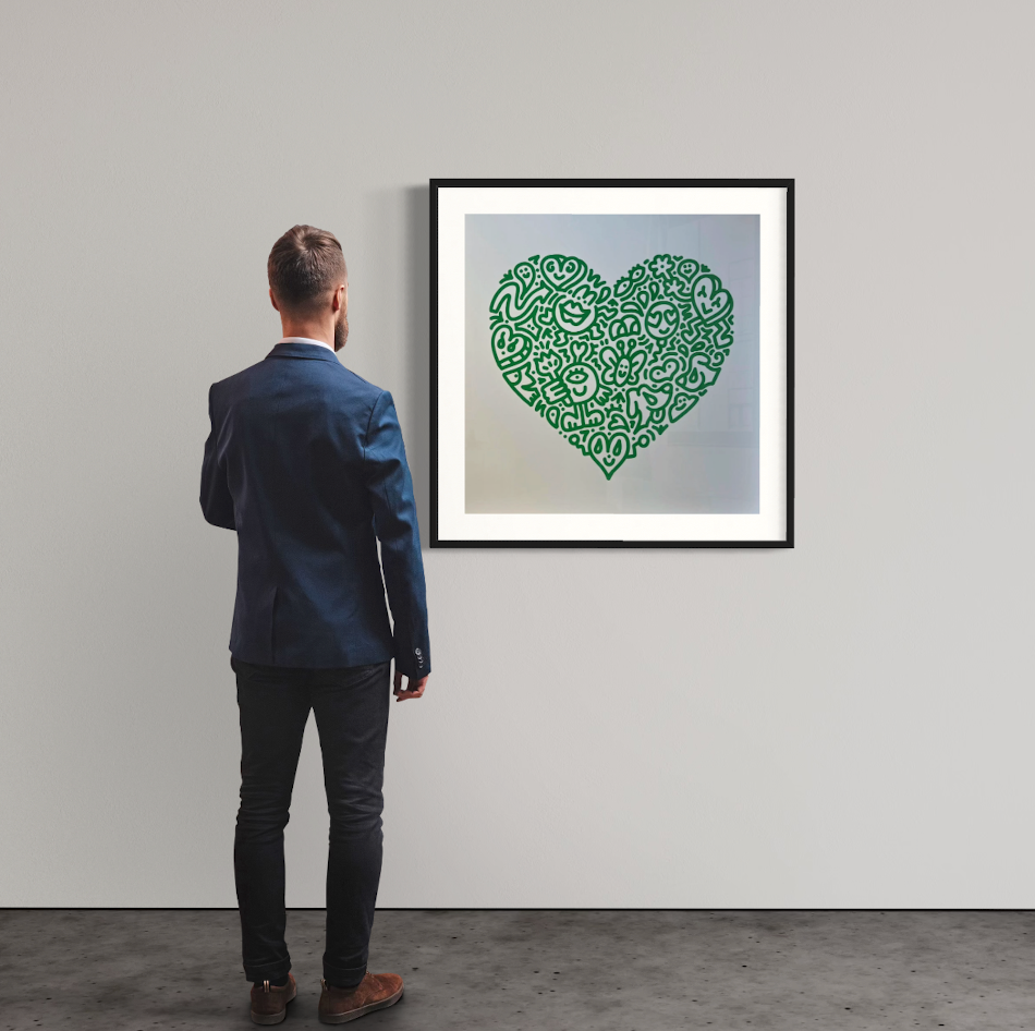 Mr Doodle - Pop Heart Bug Embrace (2021) I Limited Edition