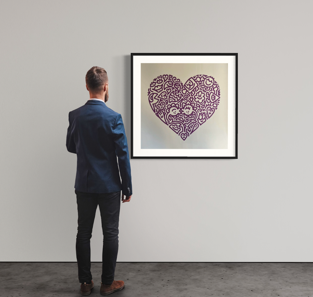 Mr Doodle - Pop Heart Flower Warmth (2021) I Limited Edition