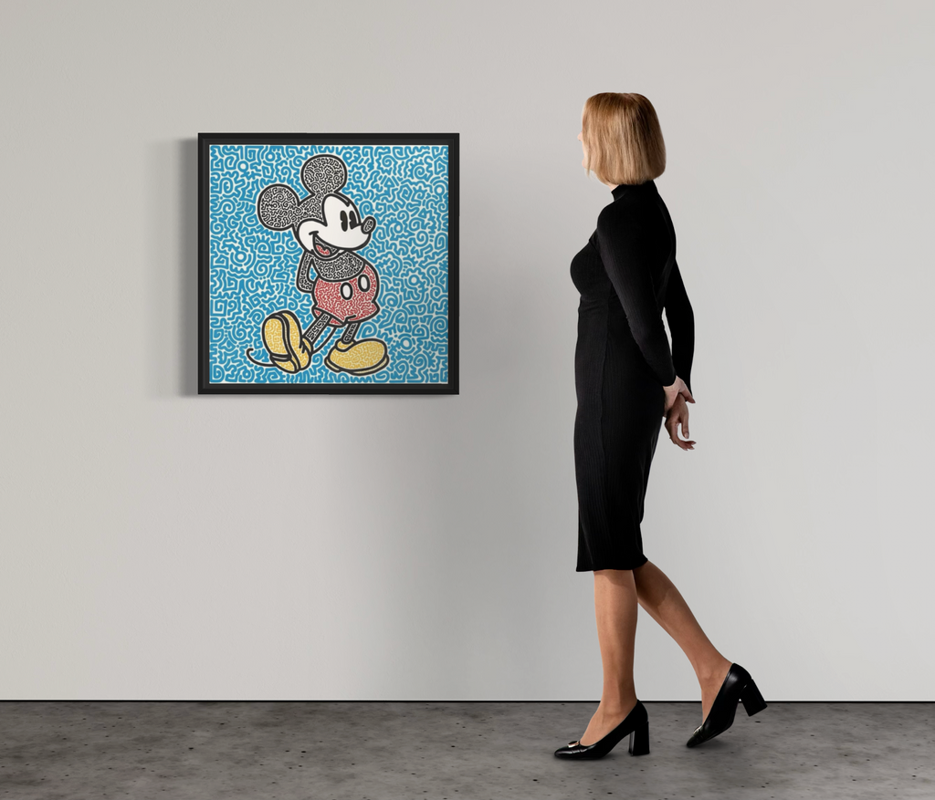 Mr Doodle - Mickey Mouse Bleu (2023) | Limited Edition