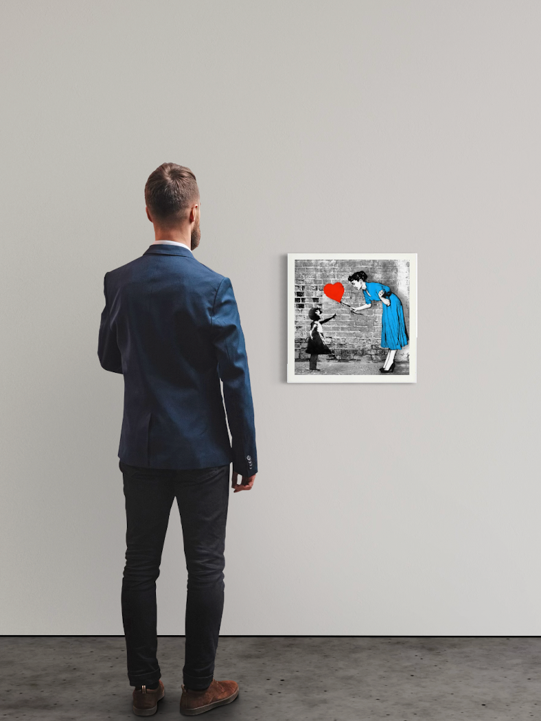 Mr. Brainwash - Love-catcher (Blue) I Limited Edition