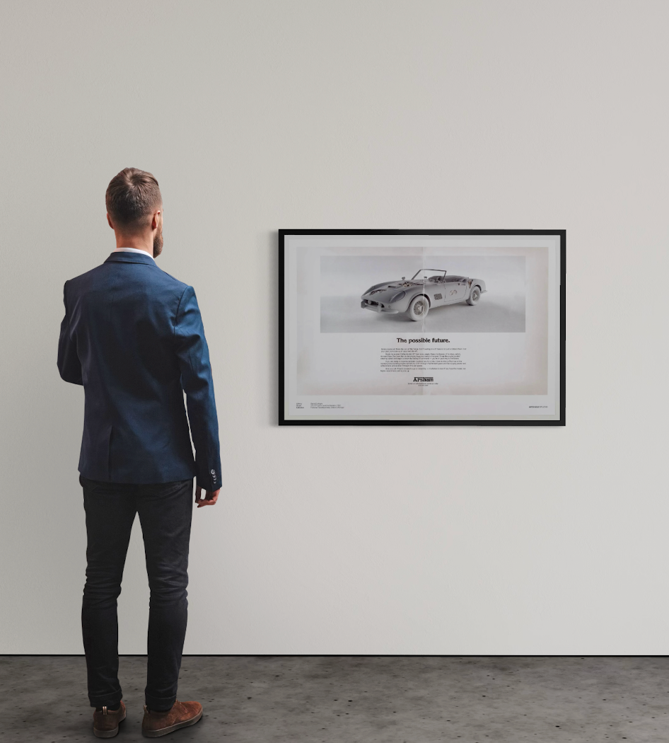Daniel Arsham - Fictional Advertisement Poster -250 GT California | Limited Edition