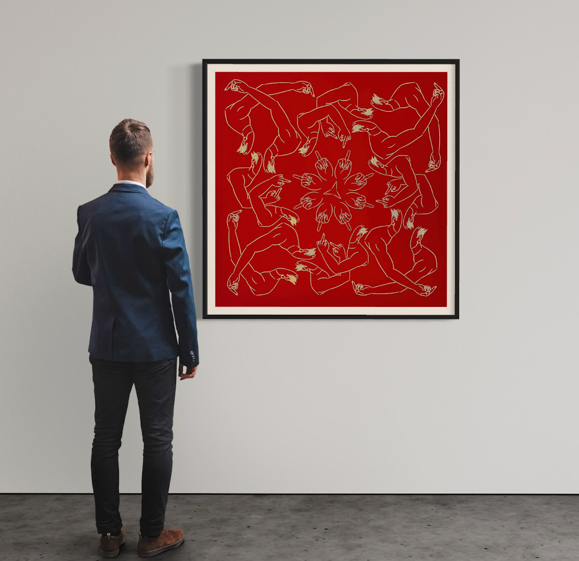 Ai Weiwei - Doigt d'honneur rouge (2023) | Édition limitée
