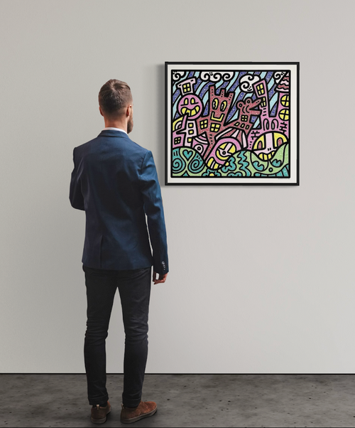 Mr Doodle – Pretty City (2023) | Sérigraphie en édition limitée