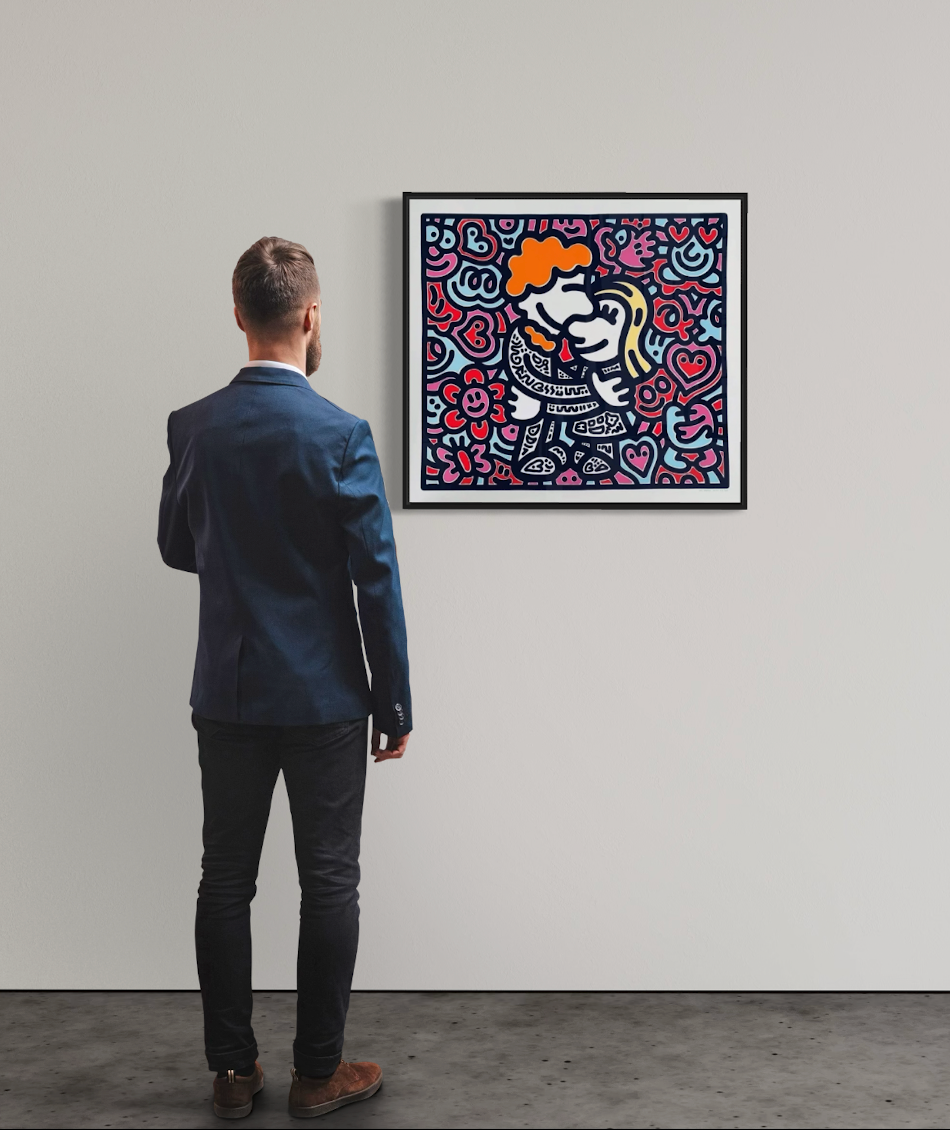 Mr Doodle – Doodle Hug (2022) | Signed Screenprint – LYNART STORE Mr Doodle – Doodle Hug (2022) | Signed Screenprint – LYNART STORE