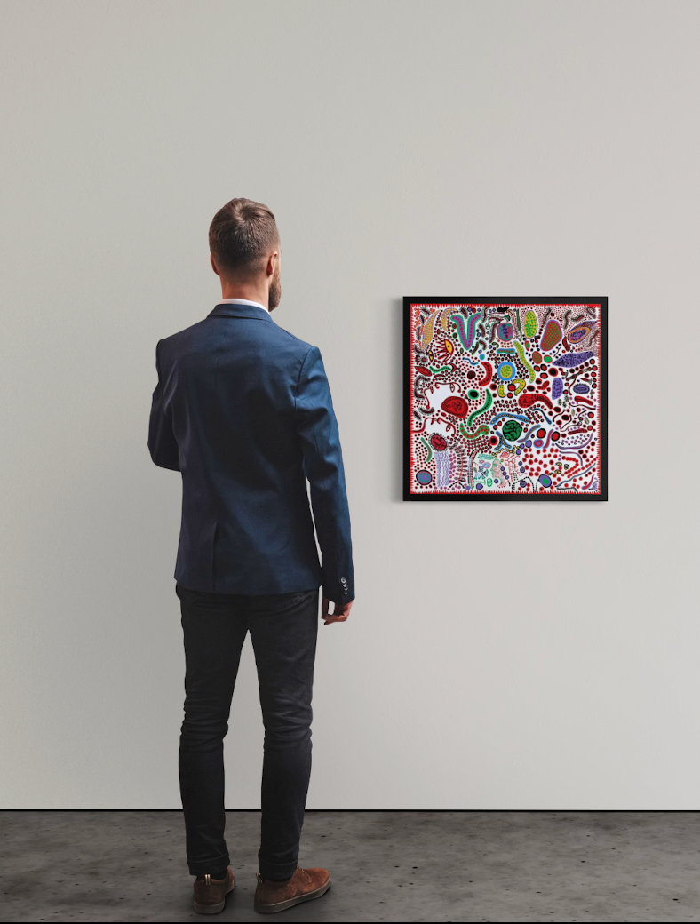 Yayoi Kusama - La vie infinie des gens - impression offset