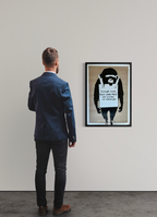 BANKSY - Laugh now (affiche officielle de l'exposition)