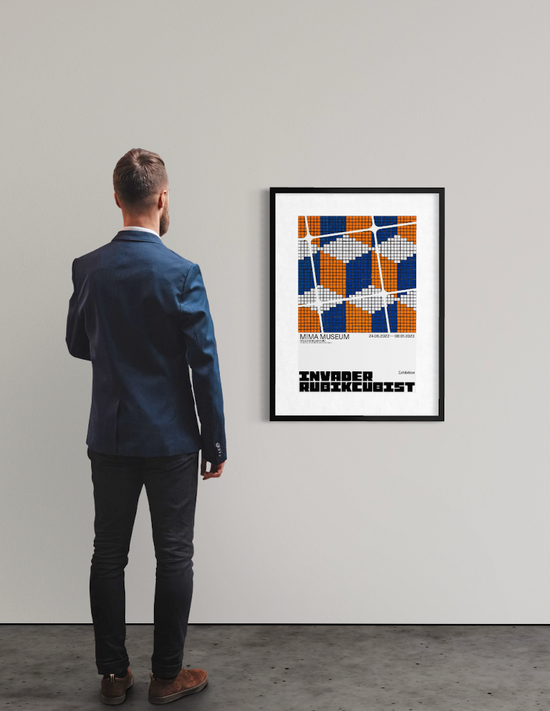 Invader – Rubikcubist 2 | Official Poster, Urban Contemporary Art