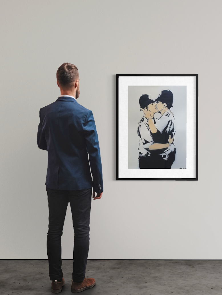 BANKSY - Kissing Policemen - Official Poster