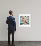 The Florentine Muse 2025 d’Antonia Beauvoir exposée au mur, sérigraphie contemporaine 50 x 50 cm édition limitée à 15"
