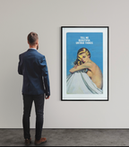 alt="The Connor Brothers Tell Me Beautiful Untrue Things 2021 large framed artwork 120x76 cm displayed on gallery wall"
