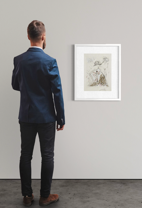 Salvador Dalí – Femme à l'Escargot