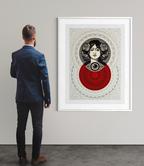 Shepard Fairey & Damien Hirst – Third Eye Butterfly Mandala (Cream) Small
