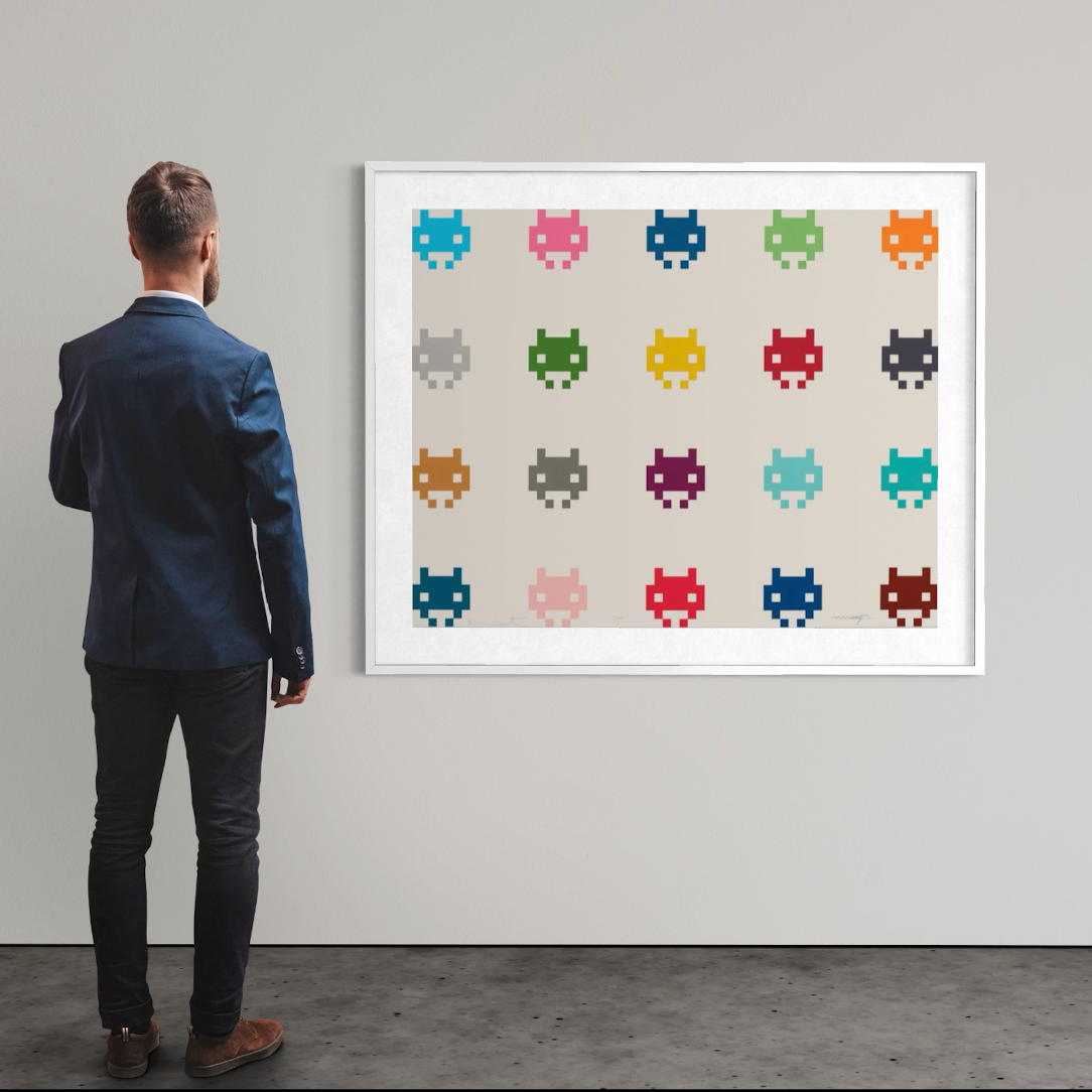 Damien Hirst & Invader – InvadHirst