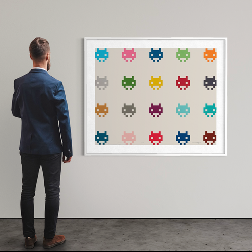 Damien Hirst et Invader – InvadHirst
