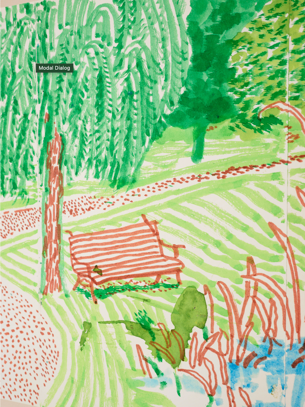 David Hockney – Autour de la Maison, Été