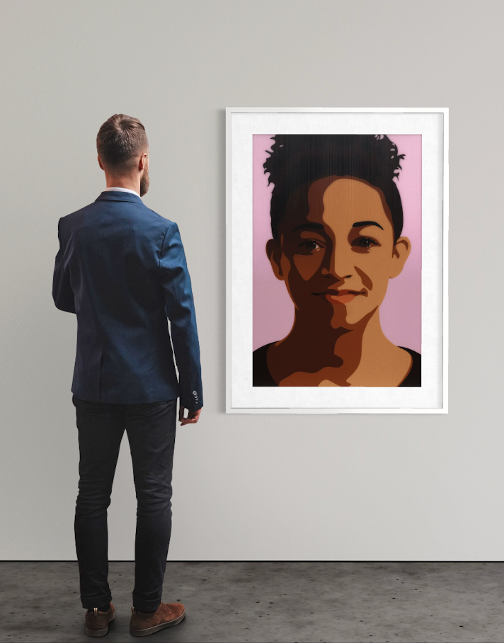Julian Opie – Imogen Smiling