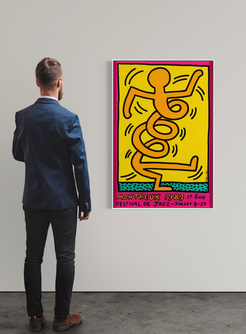 Keith Haring – Montreux Festival de Jazz, Juillet (Rose)