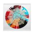 Shepard Fairey & Damien Hirst – Beautiful Rotating Earth Justice Spin Painting (2025)