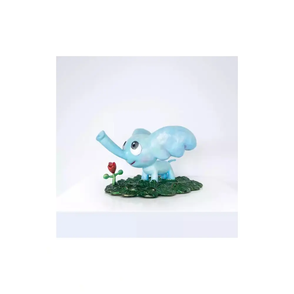 Chen Wei Ting, One Elephant Walking Towards Another, 2022 - bronze sculpture