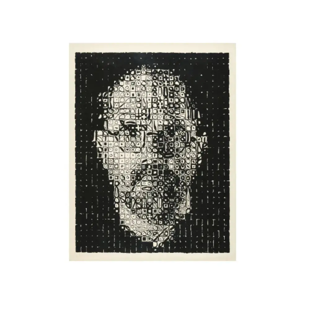 Chuck Close, Self-Portrait, 2009 - Etching with embossed printing