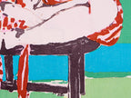 Claire Tabouret, Self Portrait in a Robe (Purple) Ukiyo-e (2025) LYNART STORE