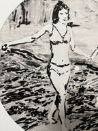 Claire tabouret, LIGHT PAST BLUE (2019) LYNART STORE