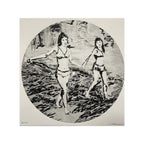 Claire tabouret, LIGHT PAST BLUE (2019) - Lithograph, hand-signed and numbered