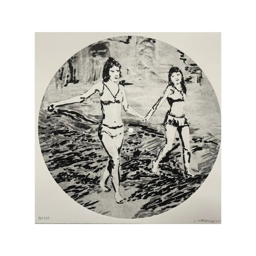 Claire tabouret, LIGHT PAST BLUE (2019) - Lithograph, hand-signed and numbered