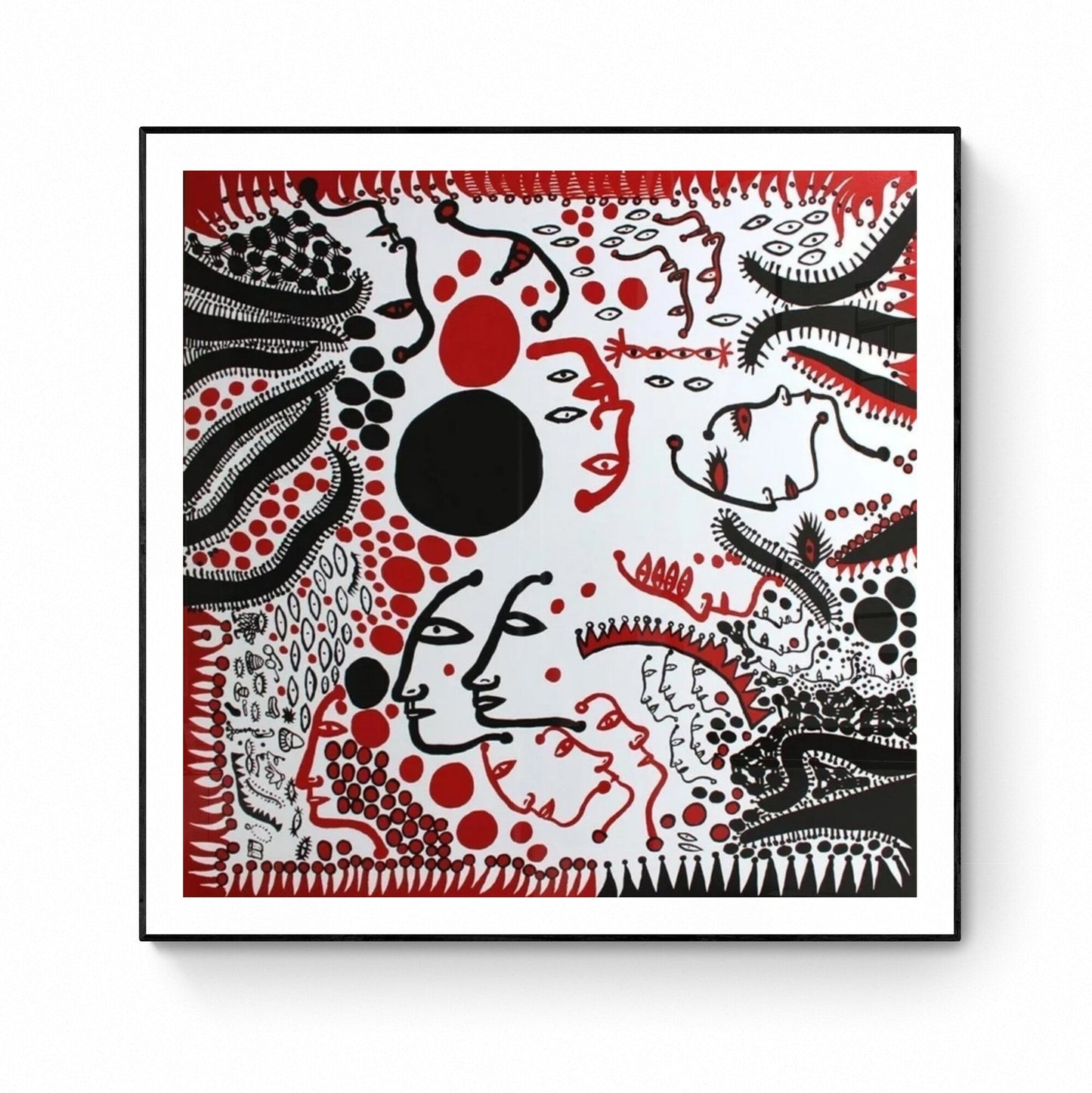 Set: Yayoi Kusama I Want To Sing My Heart Out In Praise Of Life Print + Pumpkin Red